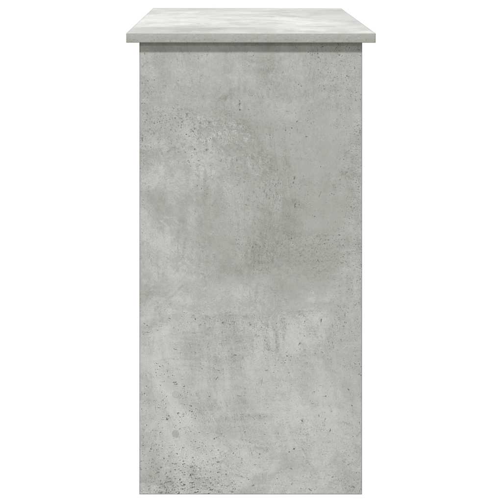 Scrivania Grigio Cemento 80x40x75 cm in Legno Multistrato