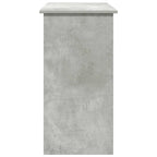 Scrivania Grigio Cemento 80x40x75 cm in Legno Multistrato
