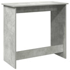 Scrivania Grigio Cemento 80x40x75 cm in Legno Multistrato