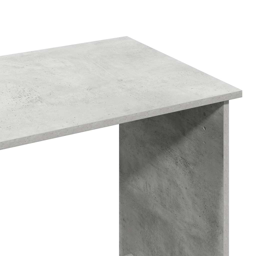 Scrivania Grigio Cemento 80x40x75 cm in Legno Multistrato