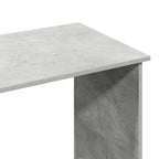 Scrivania Grigio Cemento 80x40x75 cm in Legno Multistrato