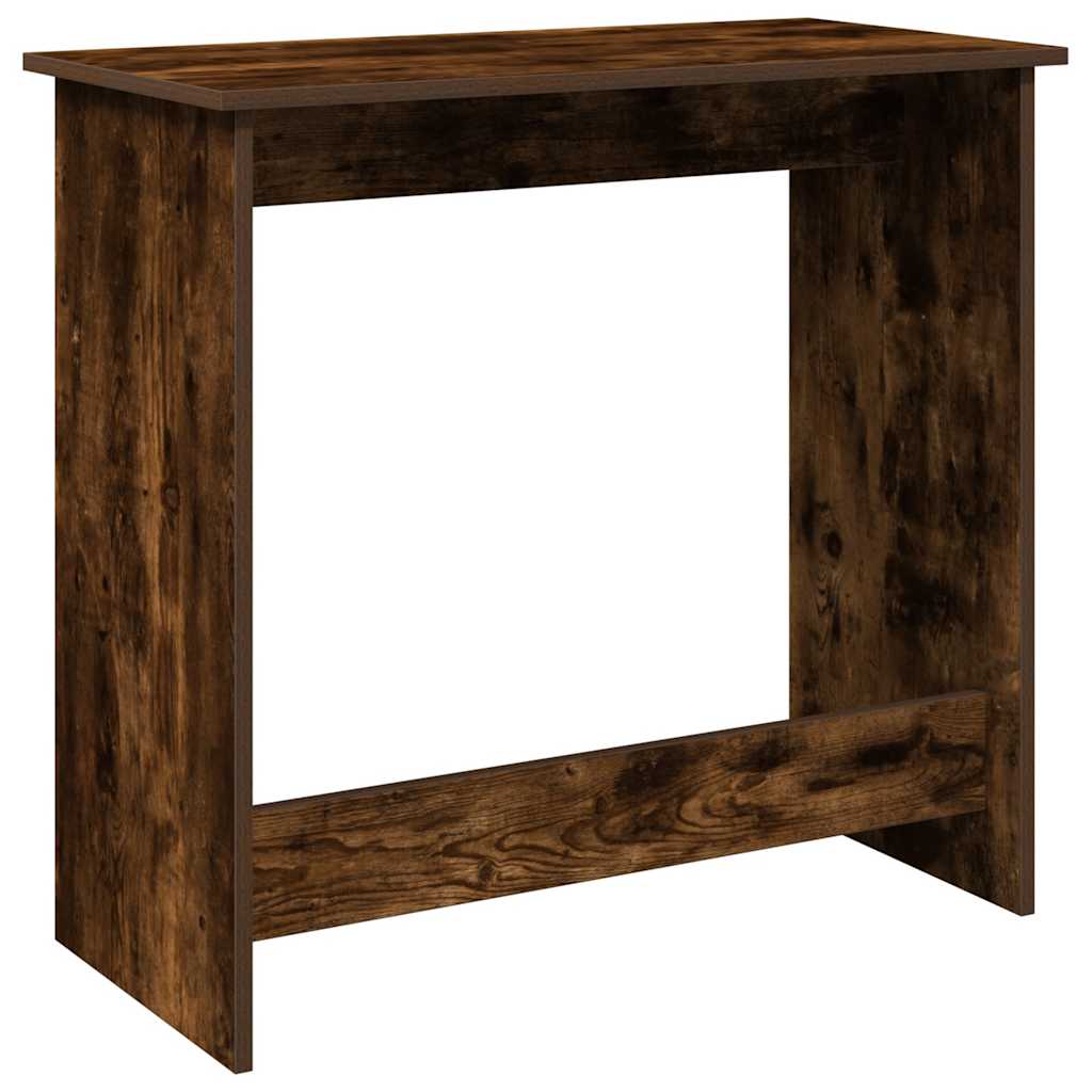 Scrivania Rovere Fumo 80x40x75 cm in Legno Multistrato