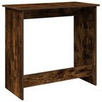 Scrivania Rovere Fumo 80x40x75 cm in Legno Multistrato