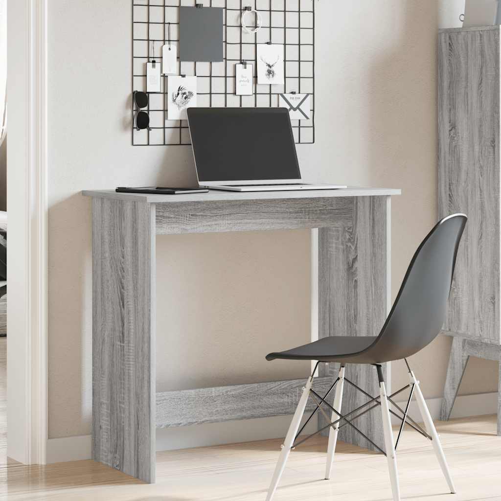 Scrivania Grigio Sonoma 80x40x75 cm in Legno Multistrato
