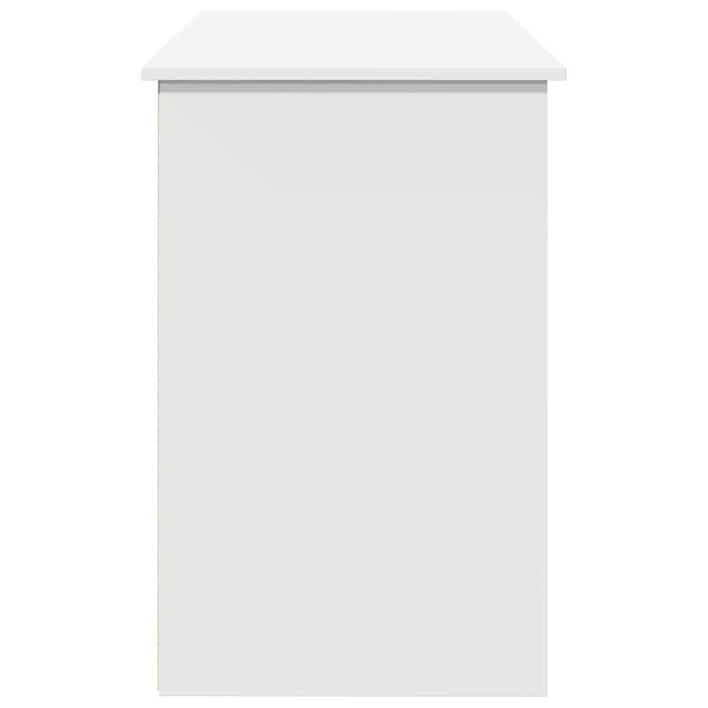 Scrivania Bianca 102x50x75 cm in Legno Multistrato