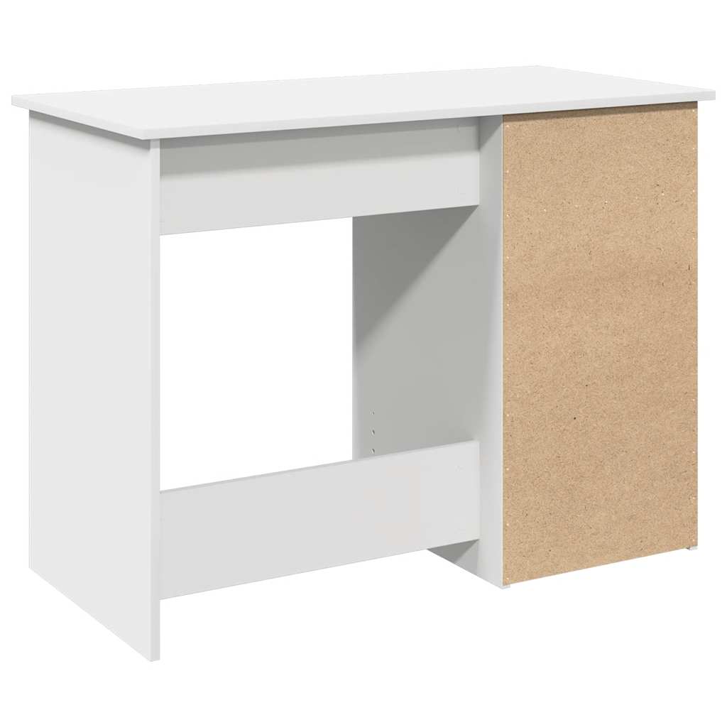 Scrivania Bianca 102x50x75 cm in Legno Multistrato