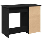 Scrivania Nera 102x50x75 cm in Legno Multistrato