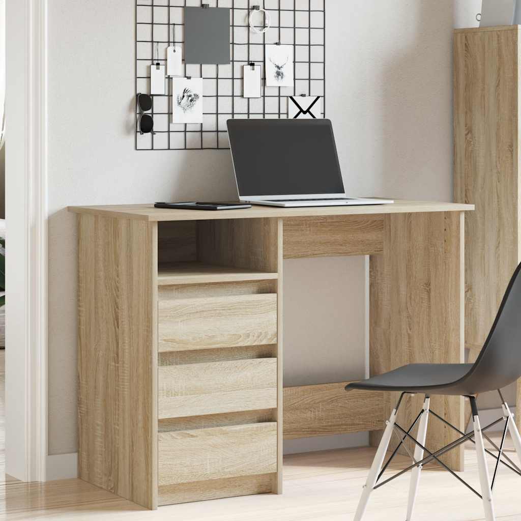 Scrivania Rovere Sonoma 102x50x75 cm in Legno Multistrato
