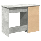 Scrivania Grigio Cemento 102x50x75 cm in Legno Multistrato