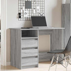Scrivania Grigio Sonoma 102x50x75 cm in Legno Multistrato