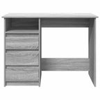 Scrivania Grigio Sonoma 102x50x75 cm in Legno Multistrato