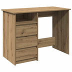 Scrivania Rovere Artigianale 102x50x75 cm in Legno Multistrato