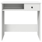 Scrivania Bianca 80x40x75 cm in Legno Multistrato