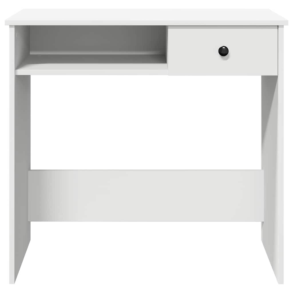 Scrivania Bianca 80x40x75 cm in Legno Multistrato