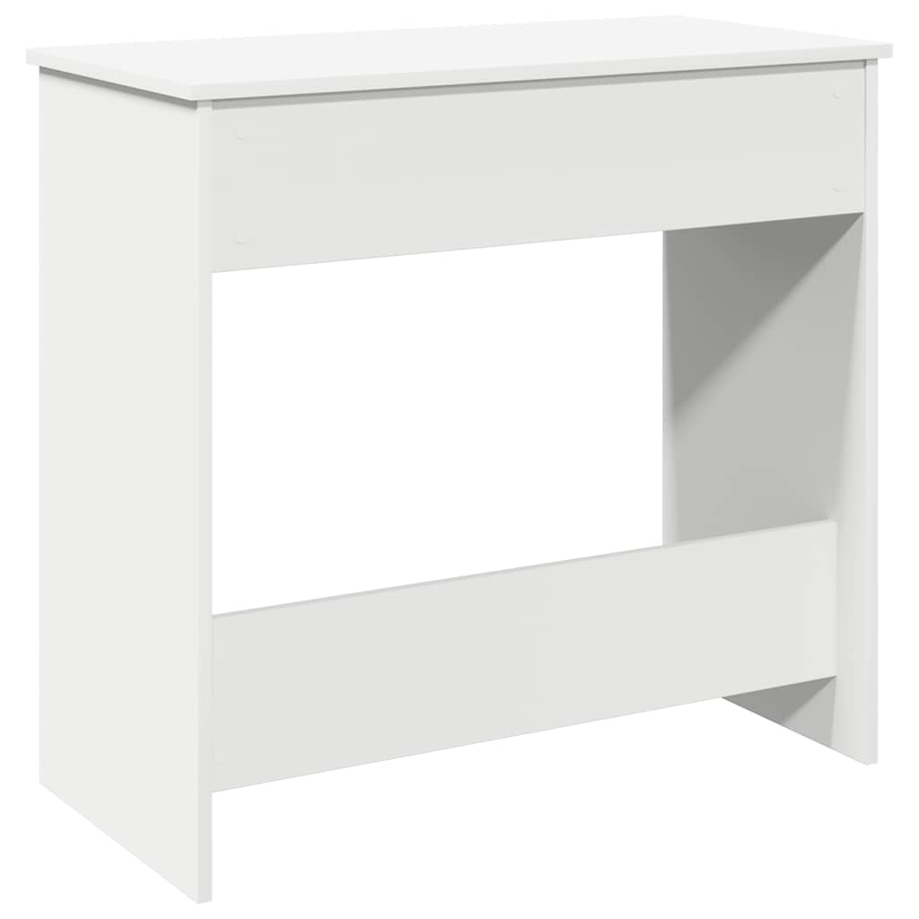 Scrivania Bianca 80x40x75 cm in Legno Multistrato