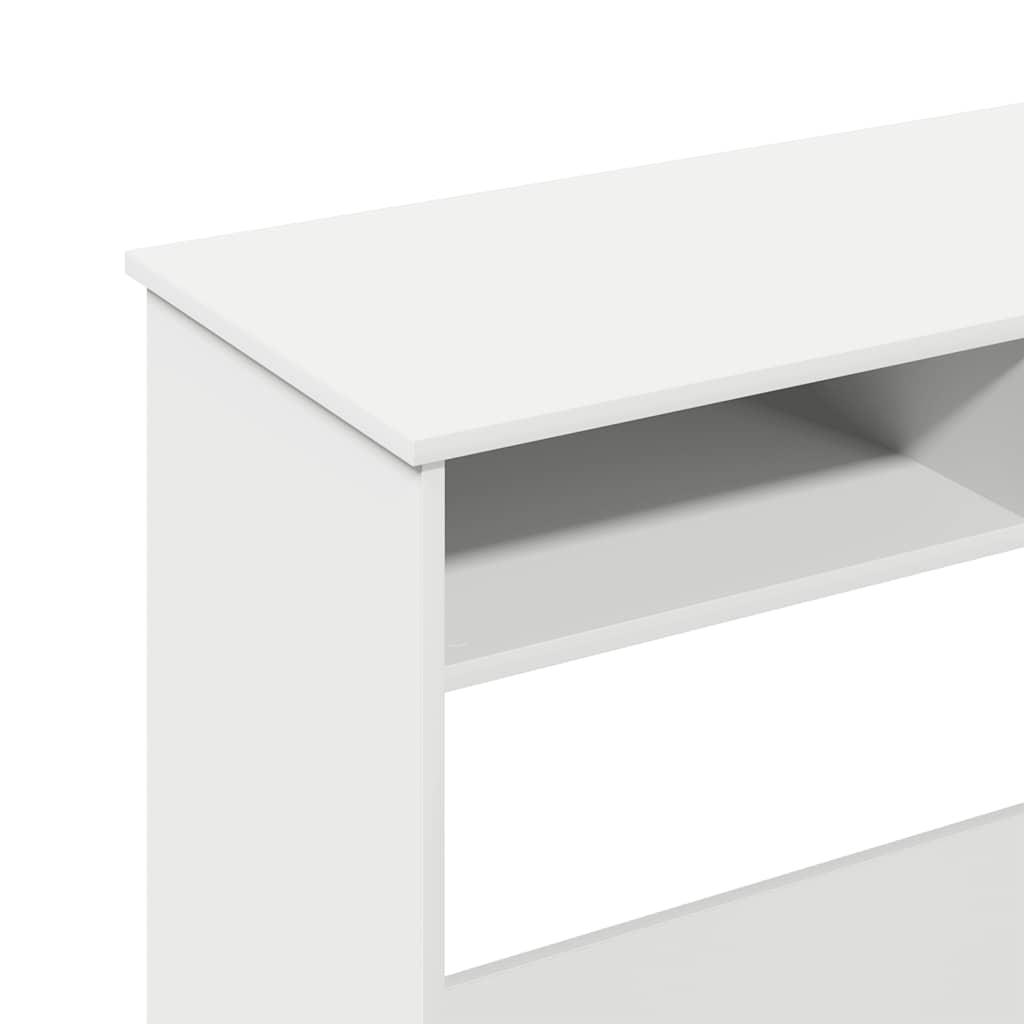 Scrivania Bianca 80x40x75 cm in Legno Multistrato