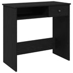 Scrivania Nera 80x40x75 cm in Legno Multistrato