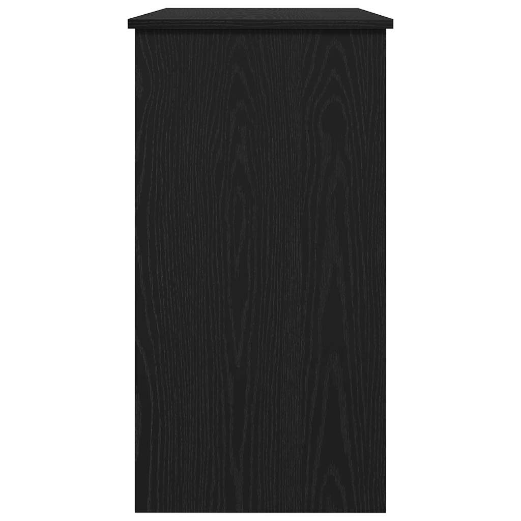 Scrivania Nera 80x40x75 cm in Legno Multistrato