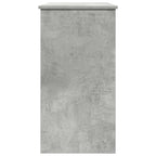 Scrivania Grigio Cemento 80x40x75 cm in Legno Multistrato