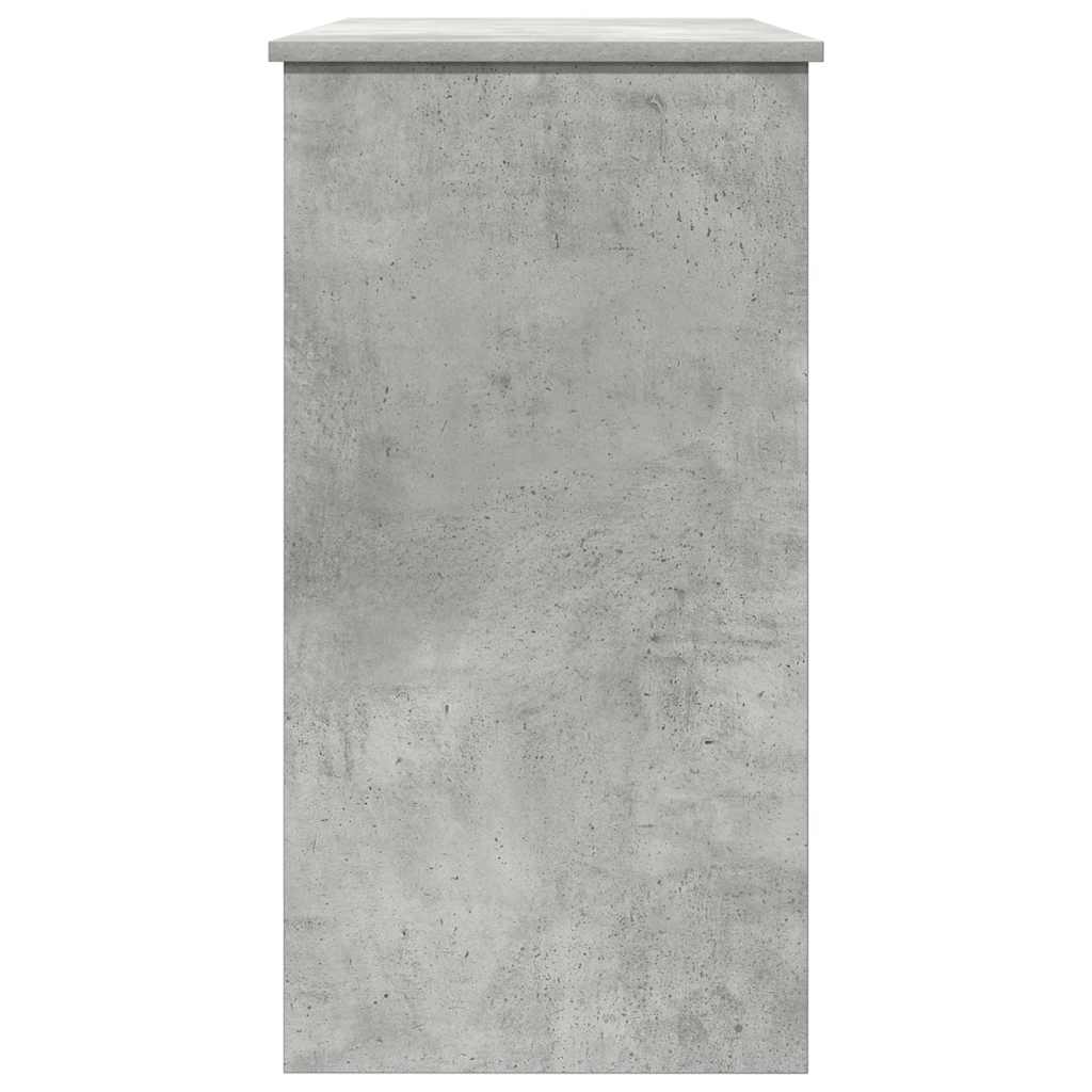 Scrivania Grigio Cemento 80x40x75 cm in Legno Multistrato