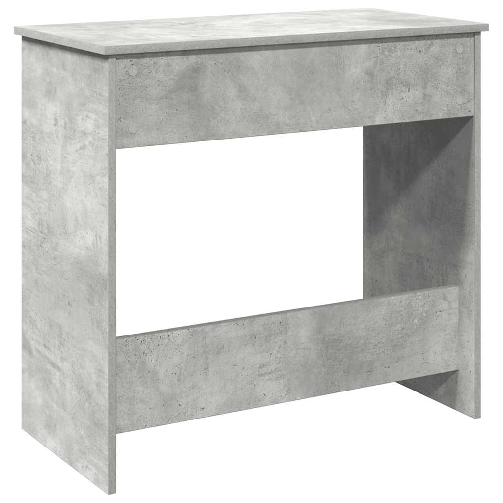 Scrivania Grigio Cemento 80x40x75 cm in Legno Multistrato