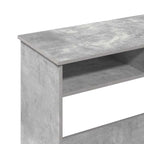 Scrivania Grigio Cemento 80x40x75 cm in Legno Multistrato