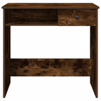 Scrivania Rovere Fumo 80x40x75 cm in Legno Multistrato