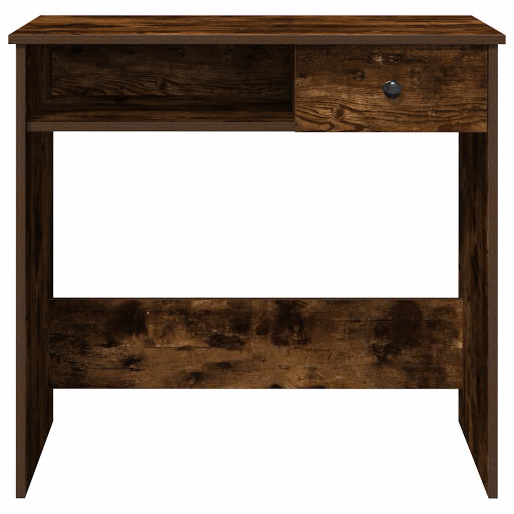 Scrivania Rovere Fumo 80x40x75 cm in Legno Multistrato