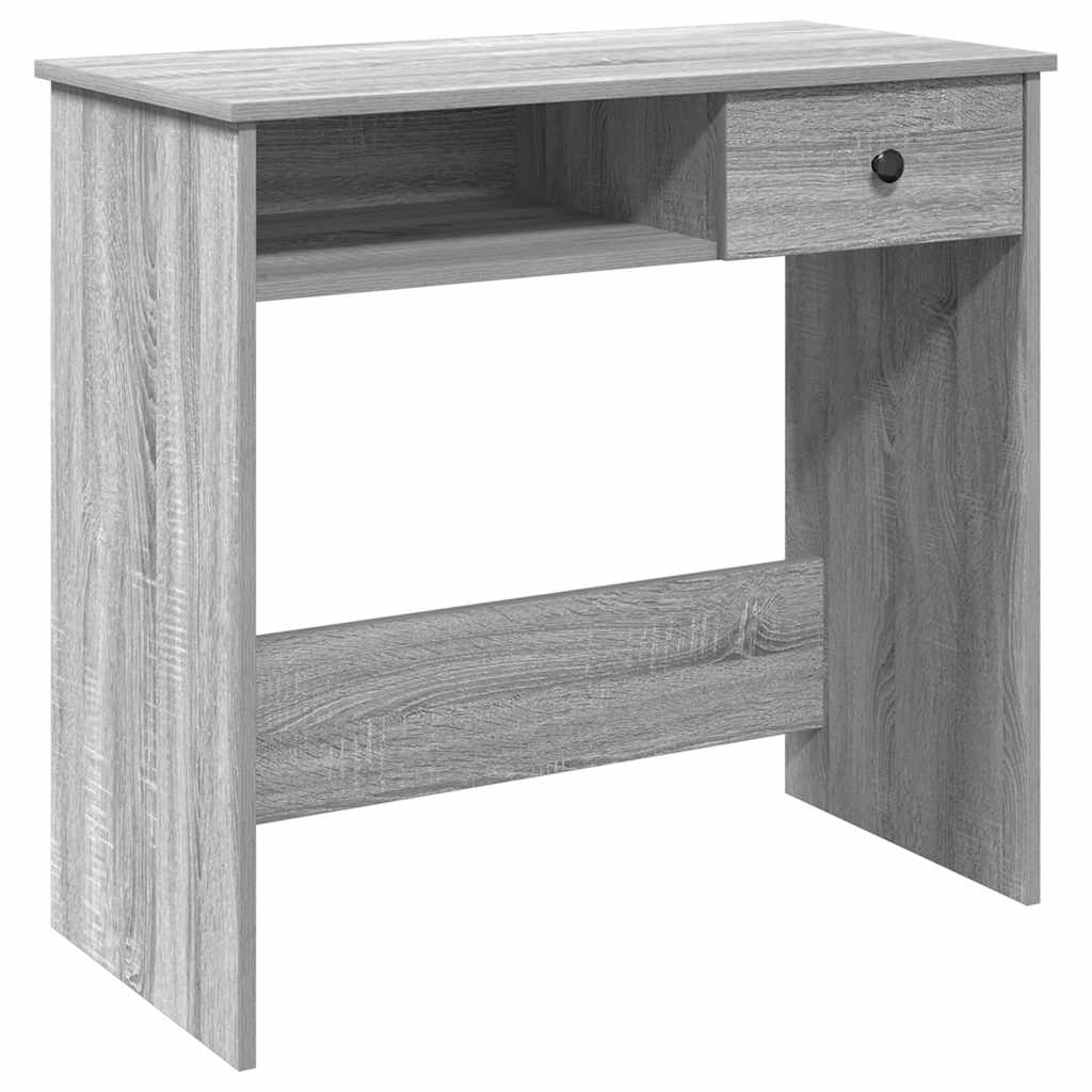 Scrivania Grigio Sonoma 80x40x75 cm in Legno Multistrato