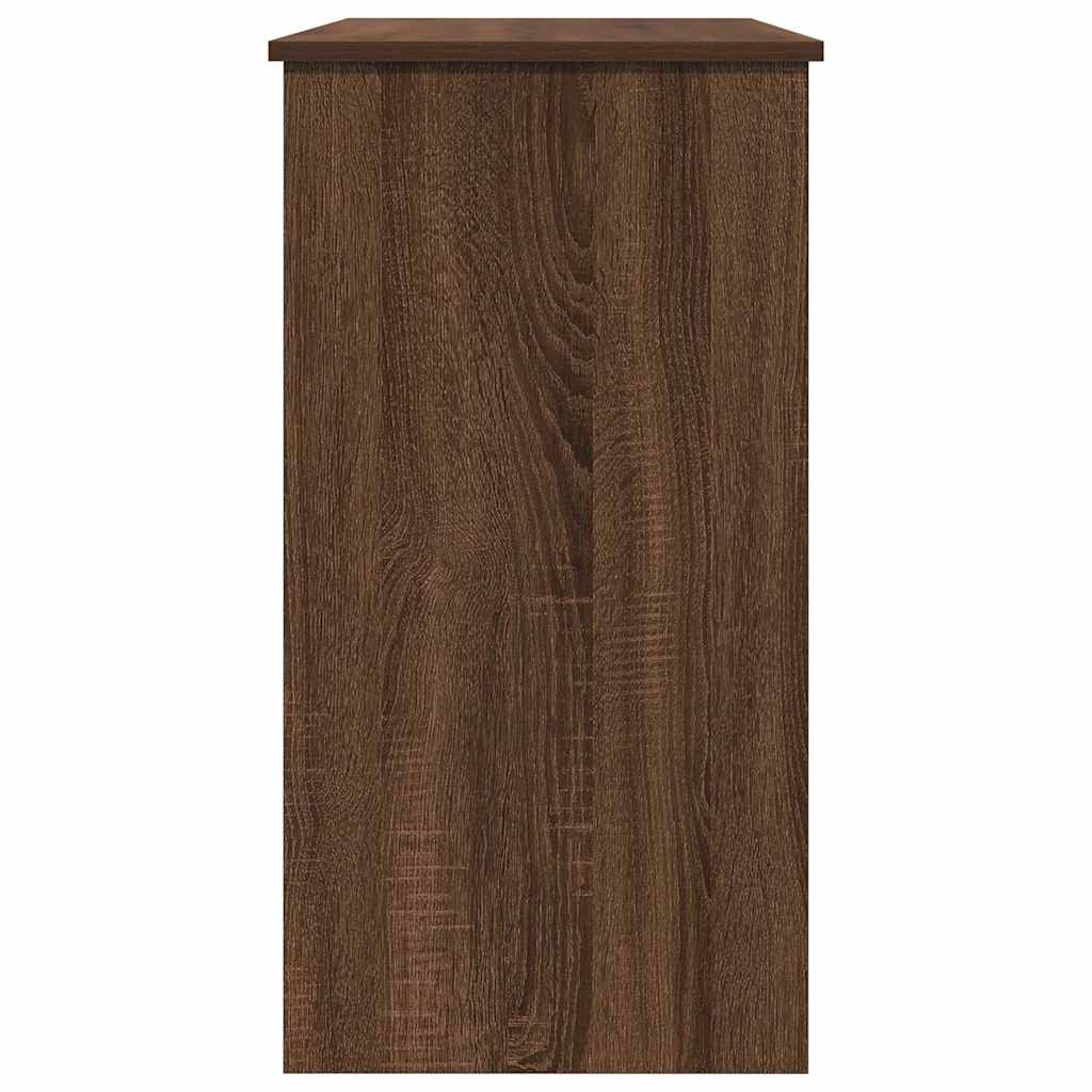 Scrivania Rovere Marrone 80x40x75 cm in Legno Multistrato
