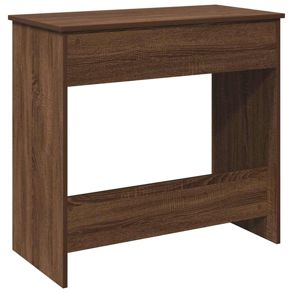 Scrivania Rovere Marrone 80x40x75 cm in Legno Multistrato