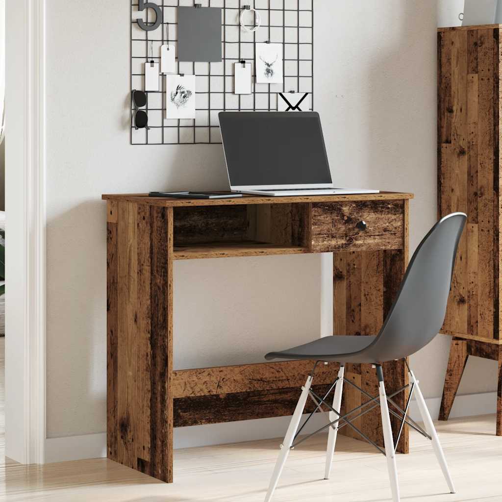 Scrivania Legno Antico 80x40x75 cm in Truciolato