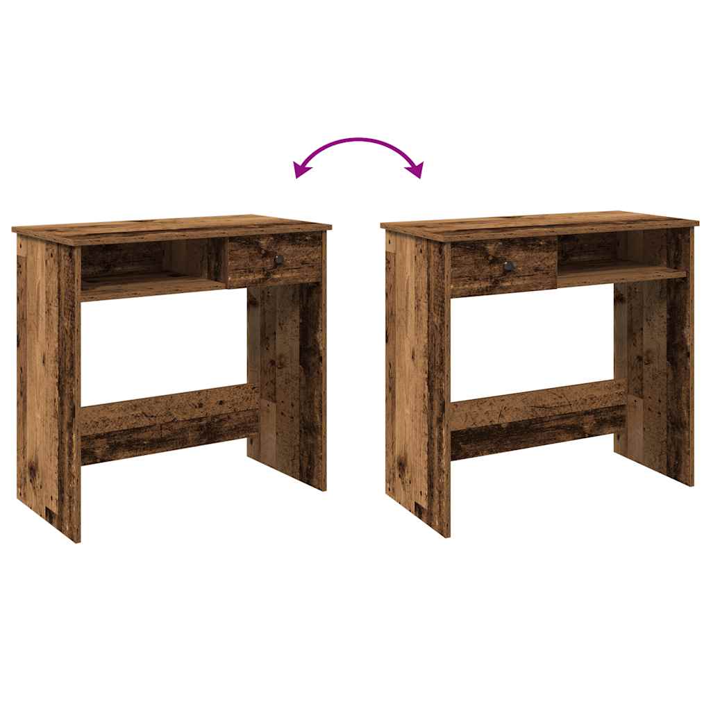 Scrivania Legno Antico 80x40x75 cm in Truciolato