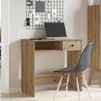 Scrivania Rovere Artigianale 80x40x75 cm in Legno Multistrato