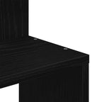 Scaffale Angolare Muro Nero 32x32x127,5 cm Legno Multistrato