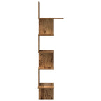 Mensola Angolare Legno Vecchio 32x32x127,5 cm Legno Multistrato