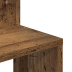 Mensola Angolare Legno Vecchio 32x32x127,5 cm Legno Multistrato