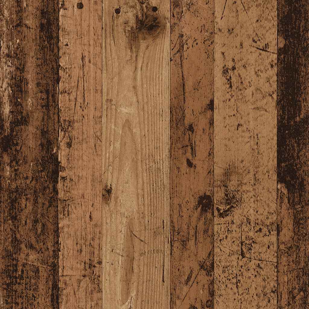 Mensola Angolare Legno Vecchio 32x32x127,5 cm Legno Multistrato