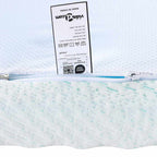 Topper per materasso Bianco e Verde 140 x 200 cm