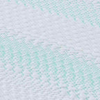 Topper per materasso Bianco e Verde 140 x 200 cm