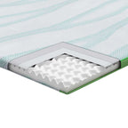Topper per materasso Bianco e Verde 90 x 190 cm