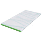 Topper per materasso Bianco e Verde 90 x 190 cm