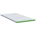 Topper per materasso Bianco e Verde 90 x 190 cm