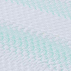 Topper per materasso Bianco e Verde 160 x 200 cm