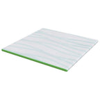 Topper per materasso Bianco e Verde 200 x 200 cm