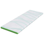 Topper per materasso Bianco e Verde 80 x 200 cm