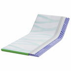 Topper per materasso Bianco e Verde 120 x 200 cm