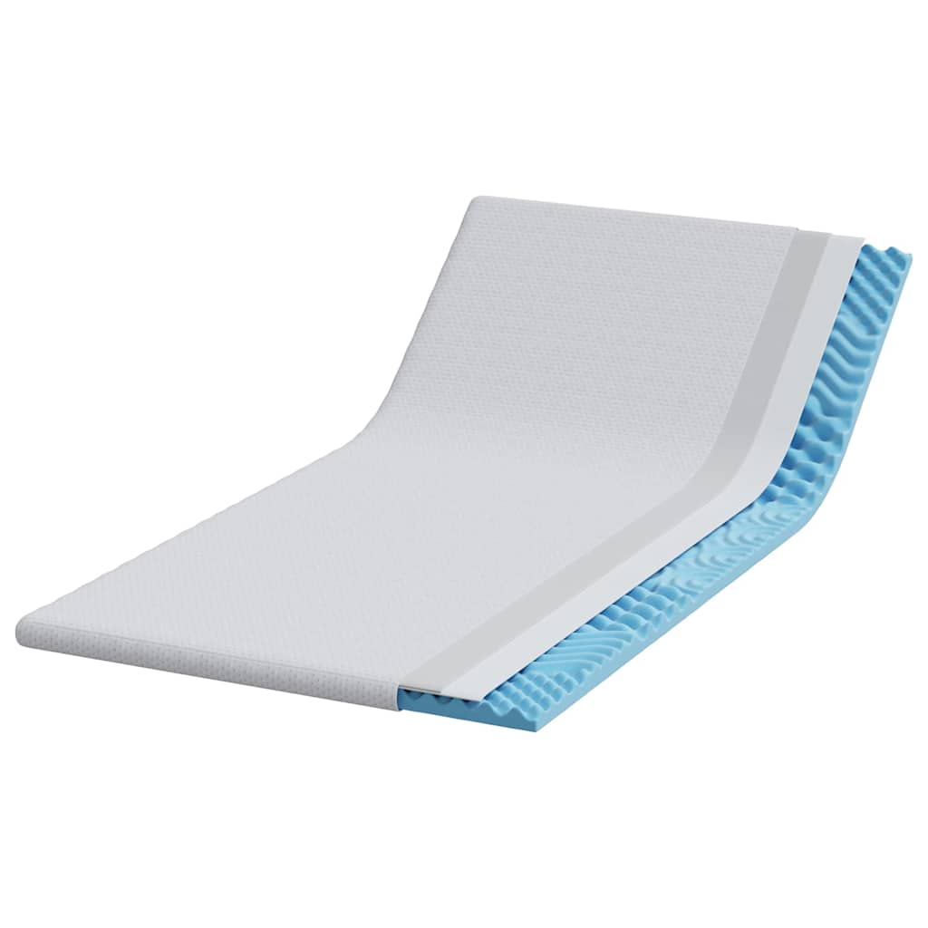 Topper per materasso Bianco 90 x 200 cm Tessuto Jacquard