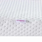 Topper per materasso Bianco 140 x 190 cm Tessuto Jacquard