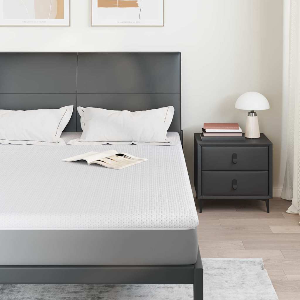 Topper per materasso Bianco 140 x 190 cm Tessuto Jacquard